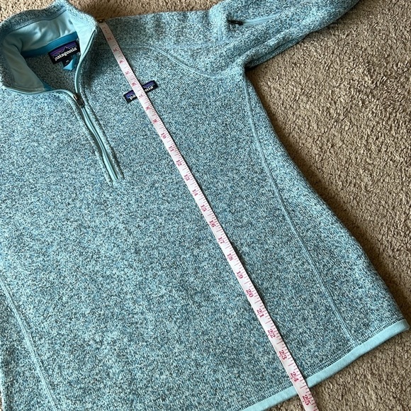 Patagonia Better Sweater Half Zip Pullover Teal Blue - Picture 8 of 9